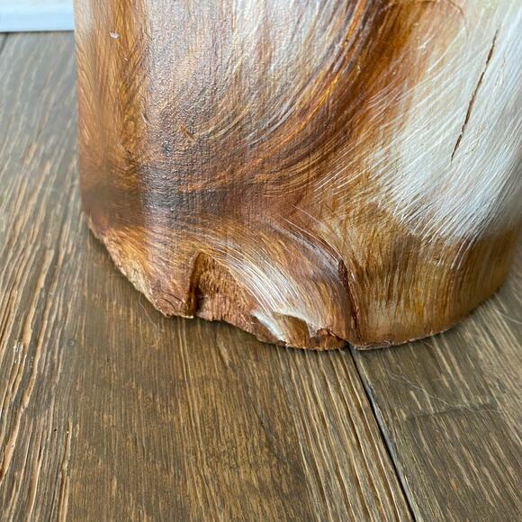 Handpainted 2ft Wooden Rabbit Statue - Picture 5 of 8